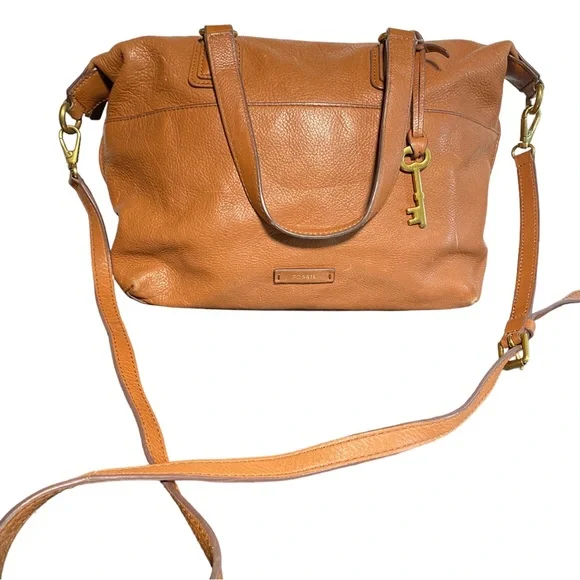 Fossil Cow Hide Leather Bag - Picture 1 of 16